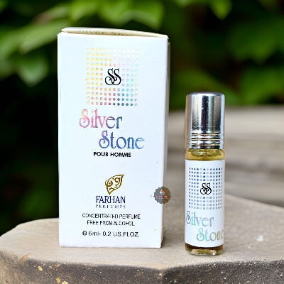 Picture of Silver Stone Concentrated Perfume Oil Attar Long Lasting Non-alcoholic Fragrance Ator - 6ml Picture of Silver Stone Concentrated Perfume Oil Attar Long Lasting Non-alcoholic Fragrance Ator - 6ml