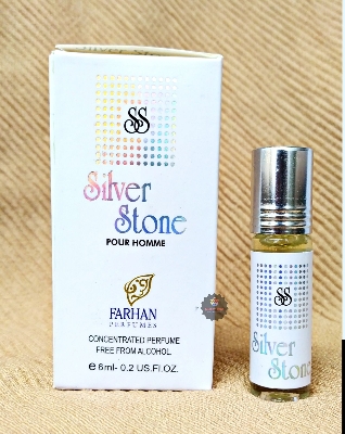 Picture of Silver Stone Concentrated Perfume Oil Attar Long Lasting Non-alcoholic Fragrance Ator - 6ml Picture of Silver Stone Concentrated Perfume Oil Attar Long Lasting Non-alcoholic Fragrance Ator - 6ml