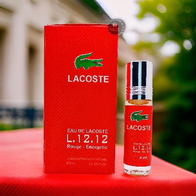 Picture of Lacoste L.12.12 Rouge Energetic Concentrated Perfume Oil Limited Edition Roll On For Men Long Lasting Attar Non-alcoholic Fragrance - 6ml Picture of Lacoste L.12.12 Rouge Energetic Concentrated Perfume Oil Limited Edition Roll On For Men Long Lasting Attar Non-alcoholic Fragrance - 6ml