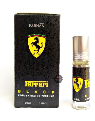 Picture of Ferrari Black Concentrated Perfume Oil Attar Long Lasting Non-alcoholic Fragrance Ator - 6ml Picture of Ferrari Black Concentrated Perfume Oil Attar Long Lasting Non-alcoholic Fragrance Ator - 6ml