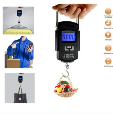 Picture of Digital Hanging Weight Scale-Weiheng, Electronic Portable LCD Digital Scale Double Precision Luggage Weight Scale Balance Scales For Hanging Hook Travel - Weight Machine - weight machine- 50kg Picture of Digital Hanging Weight Scale-Weiheng, Electronic Portable LCD Digital Scale Double Precision Luggage Weight Scale Balance Scales For Hanging Hook Travel - Weight Machine - weight machine- 50kg
