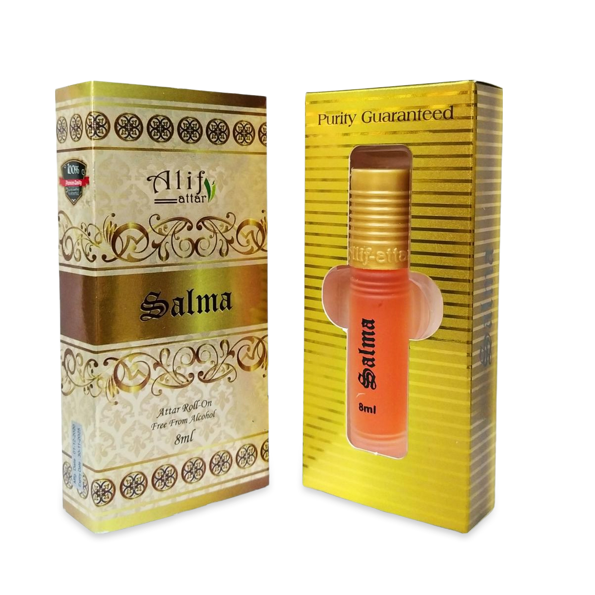 Picture of Alif Salma Attar Long Lasting Roll On Non Alcoholic Perfume (Halal) - 8ml Picture of Alif Salma Attar Long Lasting Roll On Non Alcoholic Perfume (Halal) - 8ml