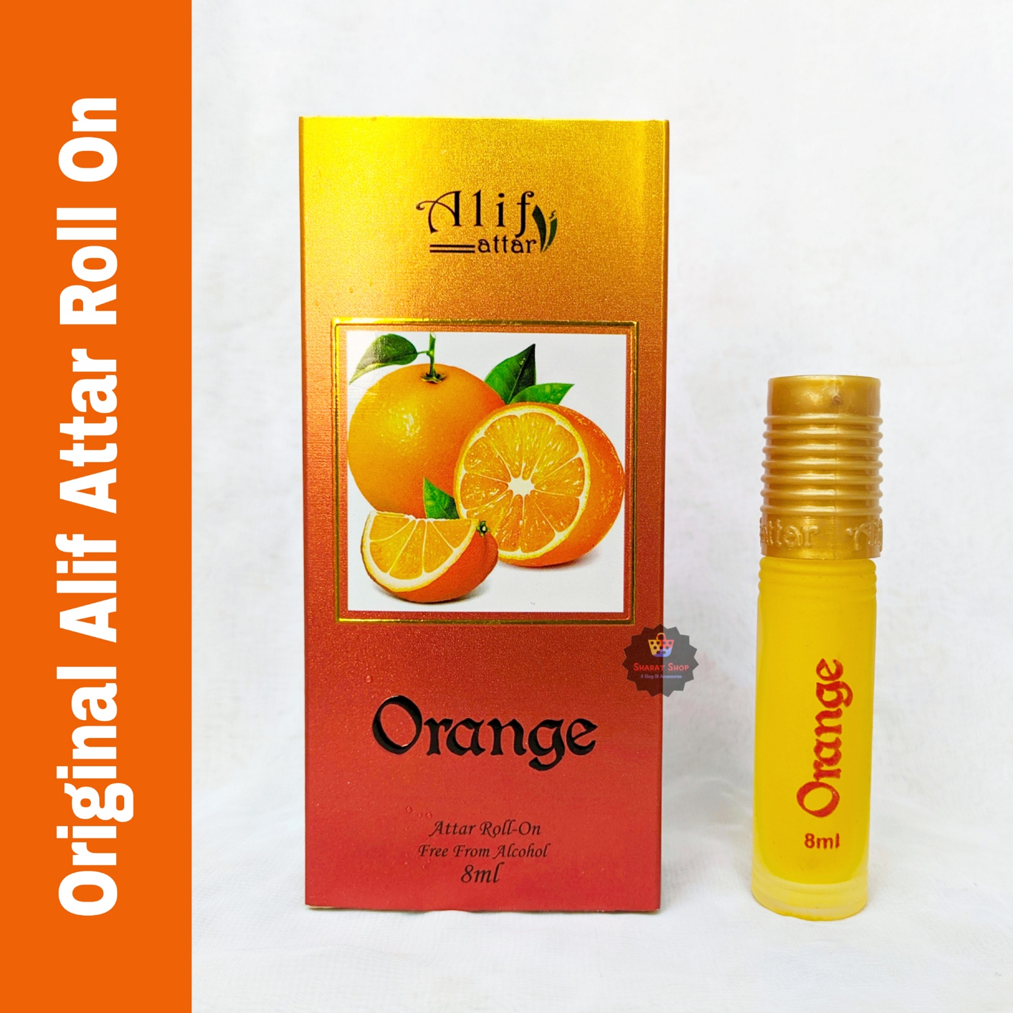 Picture of Alif Orange Attar Long Lasting Roll On Non Alcoholic Perfume (Halal) - 8ml Picture of Alif Orange Attar Long Lasting Roll On Non Alcoholic Perfume (Halal) - 8ml