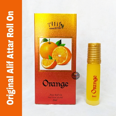 Picture of Alif Orange Attar Long Lasting Roll On Non Alcoholic Perfume (Halal) - 8ml Picture of Alif Orange Attar Long Lasting Roll On Non Alcoholic Perfume (Halal) - 8ml