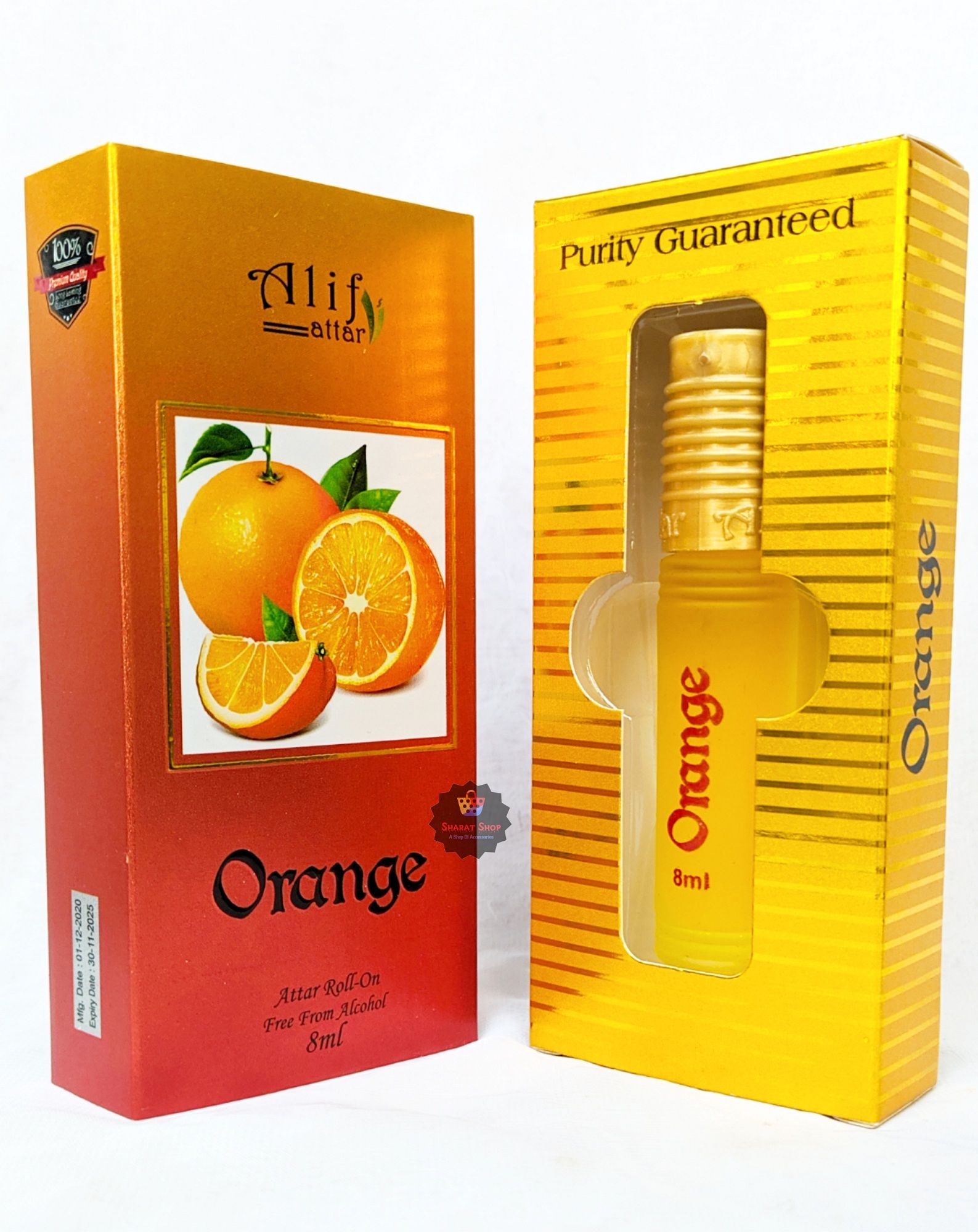 Picture of Alif Orange Attar Long Lasting Roll On Non Alcoholic Perfume (Halal) - 8ml Picture of Alif Orange Attar Long Lasting Roll On Non Alcoholic Perfume (Halal) - 8ml
