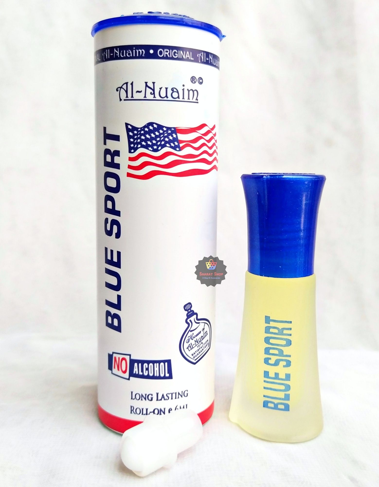 Picture of Al Nuaim Blue Sport Roll On Attar Non Alcoholic Long Lasting Perfume - 6ml Picture of Al Nuaim Blue Sport Roll On Attar Non Alcoholic Long Lasting Perfume - 6ml