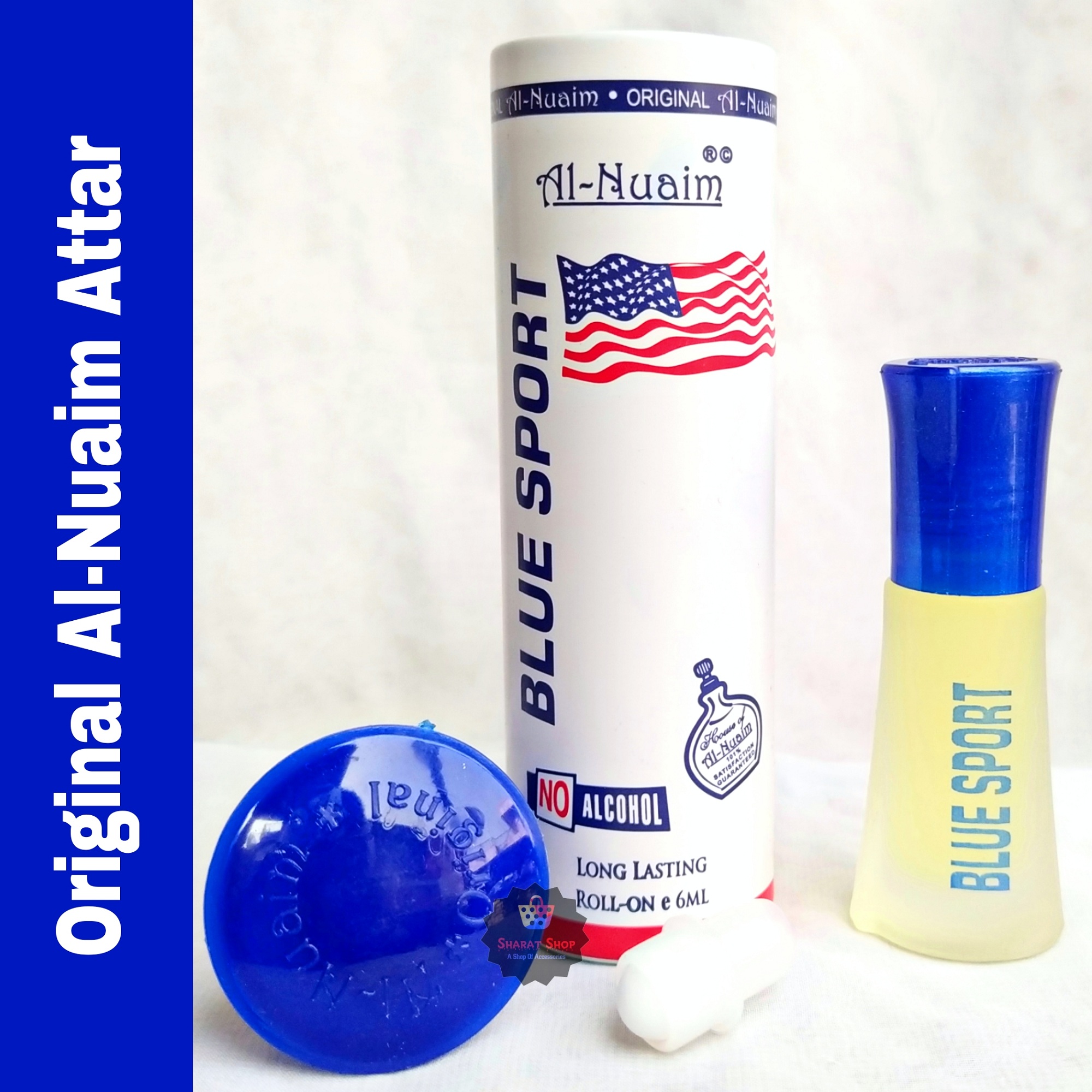 Picture of Al Nuaim Blue Sport Roll On Attar Non Alcoholic Long Lasting Perfume - 6ml Picture of Al Nuaim Blue Sport Roll On Attar Non Alcoholic Long Lasting Perfume - 6ml