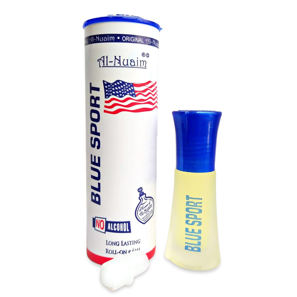 Picture of Al Nuaim Blue Sport Roll On Attar Non Alcoholic Long Lasting Perfume - 6ml Picture of Al Nuaim Blue Sport Roll On Attar Non Alcoholic Long Lasting Perfume - 6ml
