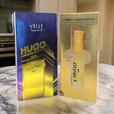 Picture of HUGO BOSS By Alif Attar Long Lasting Roll On Non Alcoholic Perfume (হালাল) - 8ml