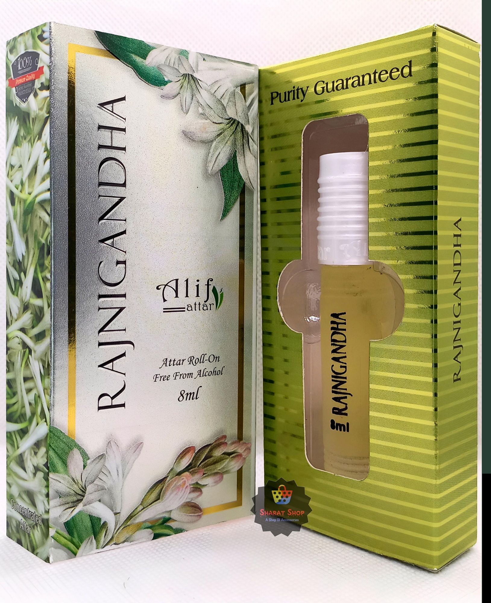 Picture of RAJNIGANDHA By Alif Attar Long Lasting Roll On Non Alcoholic Perfume (Halal) - 8ml Picture of RAJNIGANDHA By Alif Attar Long Lasting Roll On Non Alcoholic Perfume (Halal) - 8ml