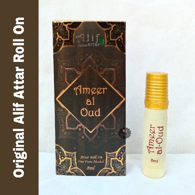 Picture of Ameer Al Oud By Alif Attar Long Lasting Roll On Non Alcoholic Perfume (Halal) - 8ml Picture of Ameer Al Oud By Alif Attar Long Lasting Roll On Non Alcoholic Perfume (Halal) - 8ml