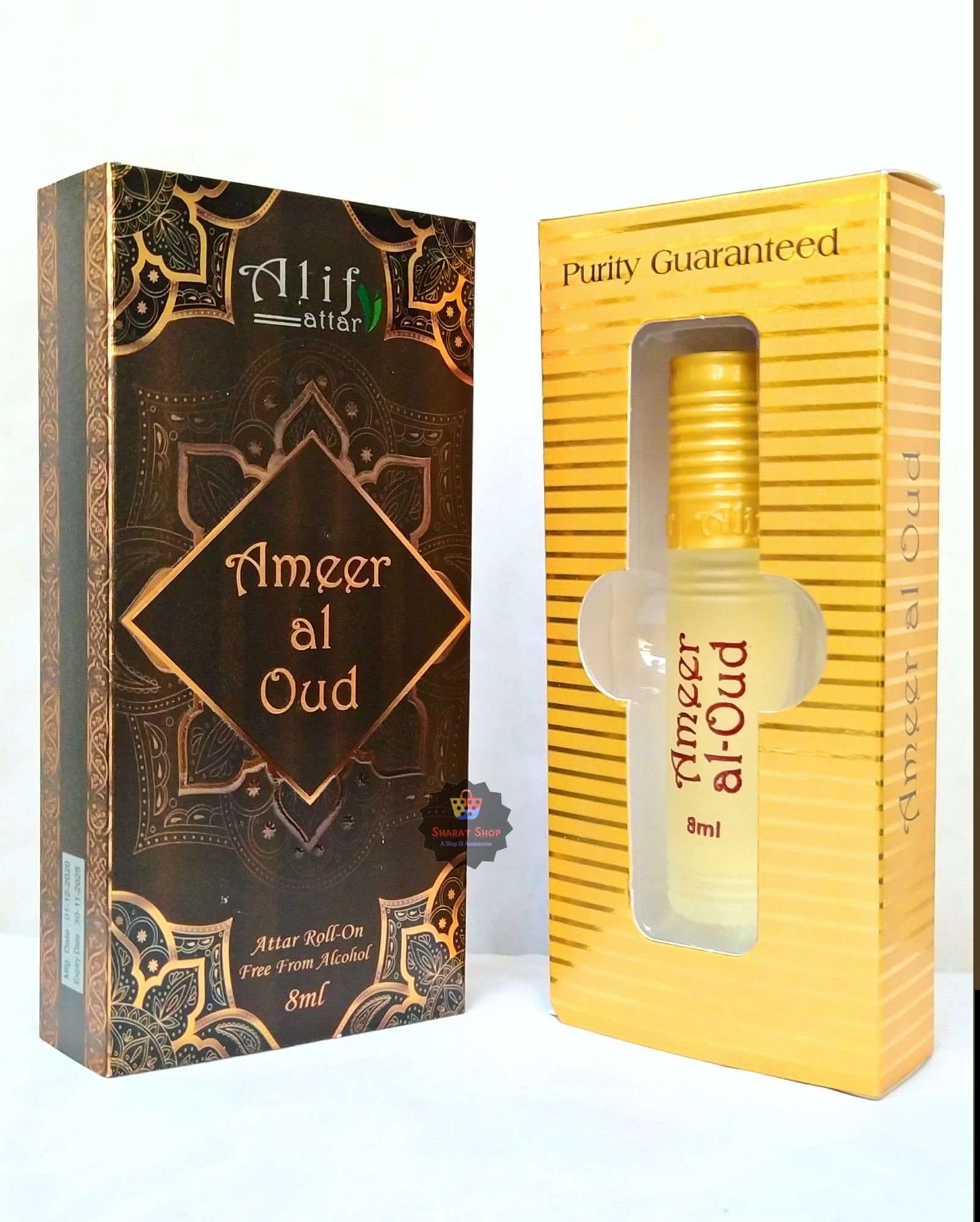Picture of Ameer Al Oud By Alif Attar Long Lasting Roll On Non Alcoholic Perfume (Halal) - 8ml Picture of Ameer Al Oud By Alif Attar Long Lasting Roll On Non Alcoholic Perfume (Halal) - 8ml