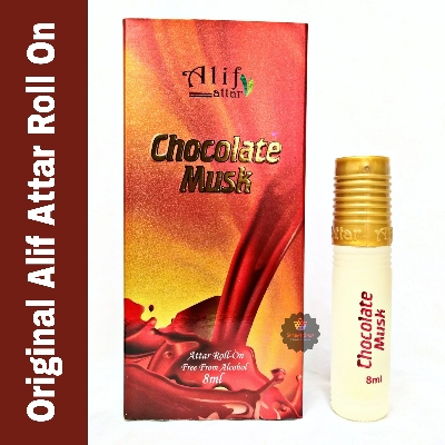 Picture of Alif Chocolate_Musk Attar Long Lasting Roll On Non Alcoholic Perfume (Halal) - 8ml Picture of Alif Chocolate_Musk Attar Long Lasting Roll On Non Alcoholic Perfume (Halal) - 8ml