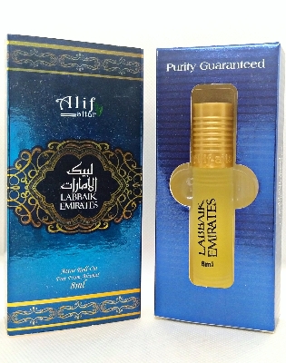 Picture of Alif Labbaik Emirates Attar Long Lasting Roll On Ator Non Alcoholic Perfume (হালাল) - 8ml Picture of Alif Labbaik Emirates Attar Long Lasting Roll On Ator Non Alcoholic Perfume (হালাল) - 8ml
