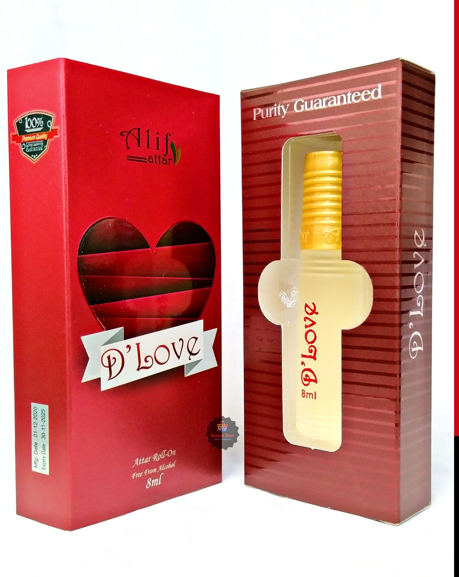 Picture of Alif D Love Attar Long Lasting D'Love Roll On Non Alcoholic Perfume (হালাল) - 8ml Picture of Alif D Love Attar Long Lasting D'Love Roll On Non Alcoholic Perfume (হালাল) - 8ml