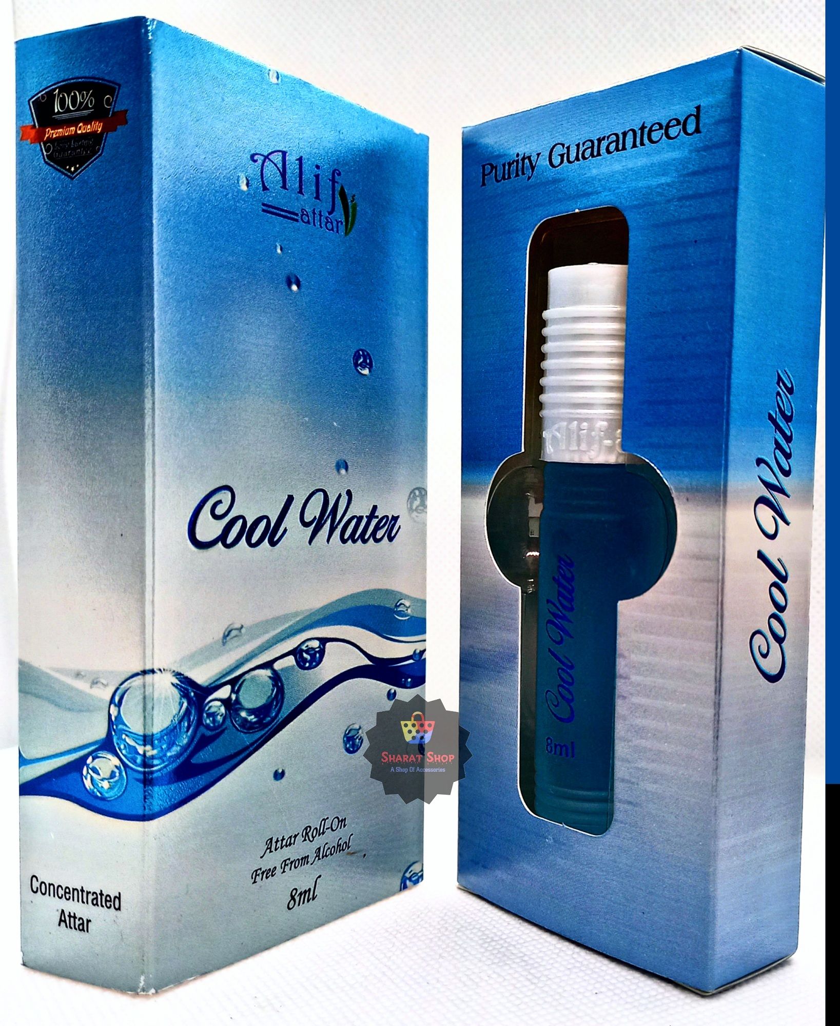 Picture of Cool Water Attar By Alif  (হালাল) - 8ml Picture of Cool Water Attar By Alif  (হালাল) - 8ml