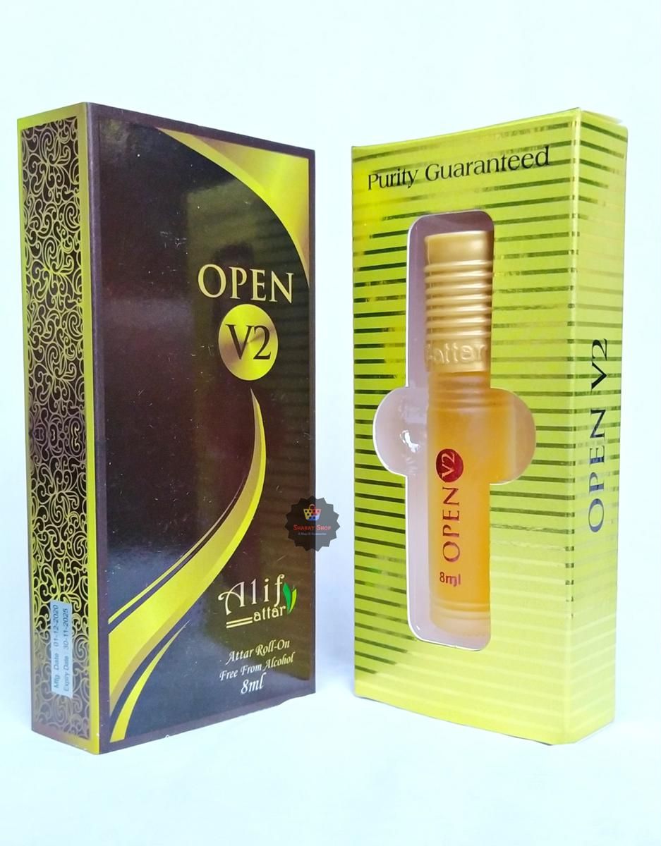 Picture of Alif Open V2 Attar Long Lasting Roll On Non Alcoholic Perfume (Halal) - 8ml Picture of Alif Open V2 Attar Long Lasting Roll On Non Alcoholic Perfume (Halal) - 8ml