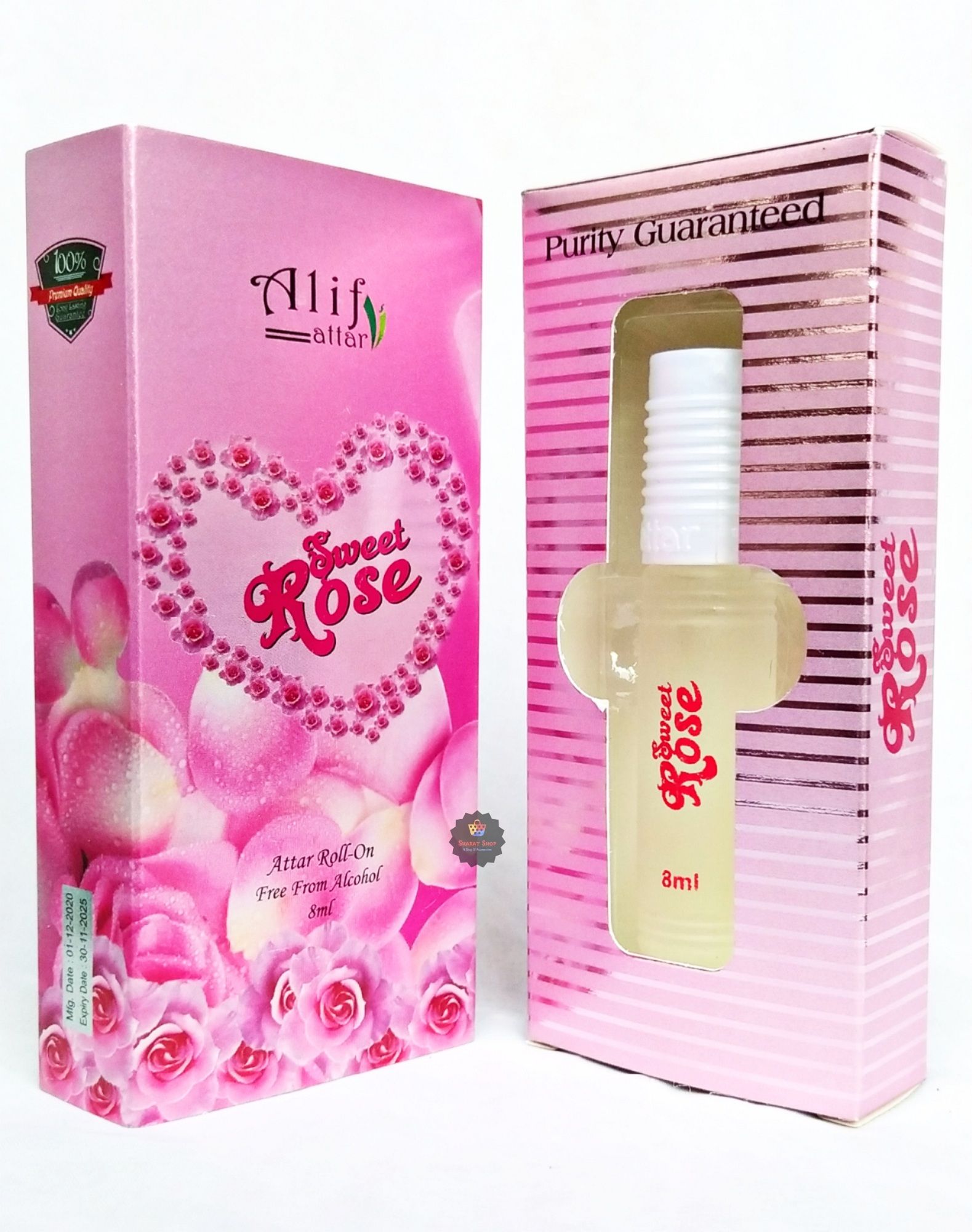 Picture of Alif Sweet Rose Attar Long Lasting Roll On Ator Non Alcoholic Perfume (Halal) - 8ml Picture of Alif Sweet Rose Attar Long Lasting Roll On Ator Non Alcoholic Perfume (Halal) - 8ml