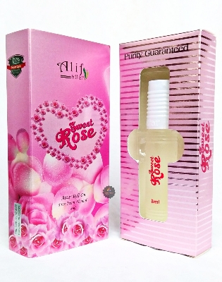 Picture of Alif Sweet Rose Attar Long Lasting Roll On Ator Non Alcoholic Perfume (Halal) - 8ml Picture of Alif Sweet Rose Attar Long Lasting Roll On Ator Non Alcoholic Perfume (Halal) - 8ml