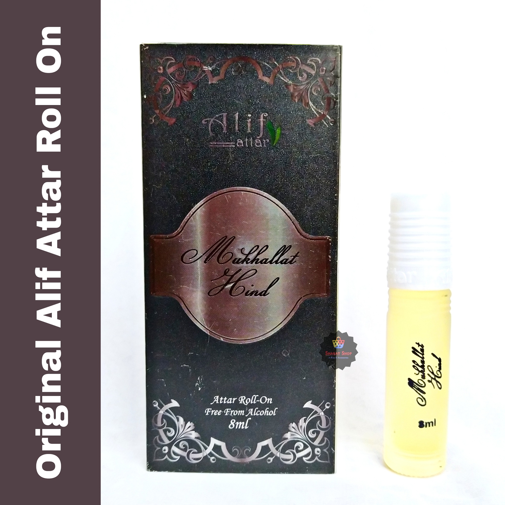 Picture of Alif Mukhallat Hind Attar Long Lasting Roll On Non Alcoholic Perfume (Halal) - 8ml Picture of Alif Mukhallat Hind Attar Long Lasting Roll On Non Alcoholic Perfume (Halal) - 8ml