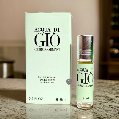 Picture of ACQUA DI GIO by Al Farhan Concentrated Perfume Oil Long Lasting Non-alcoholic Fragrance - 6ml Picture of ACQUA DI GIO by Al Farhan Concentrated Perfume Oil Long Lasting Non-alcoholic Fragrance - 6ml