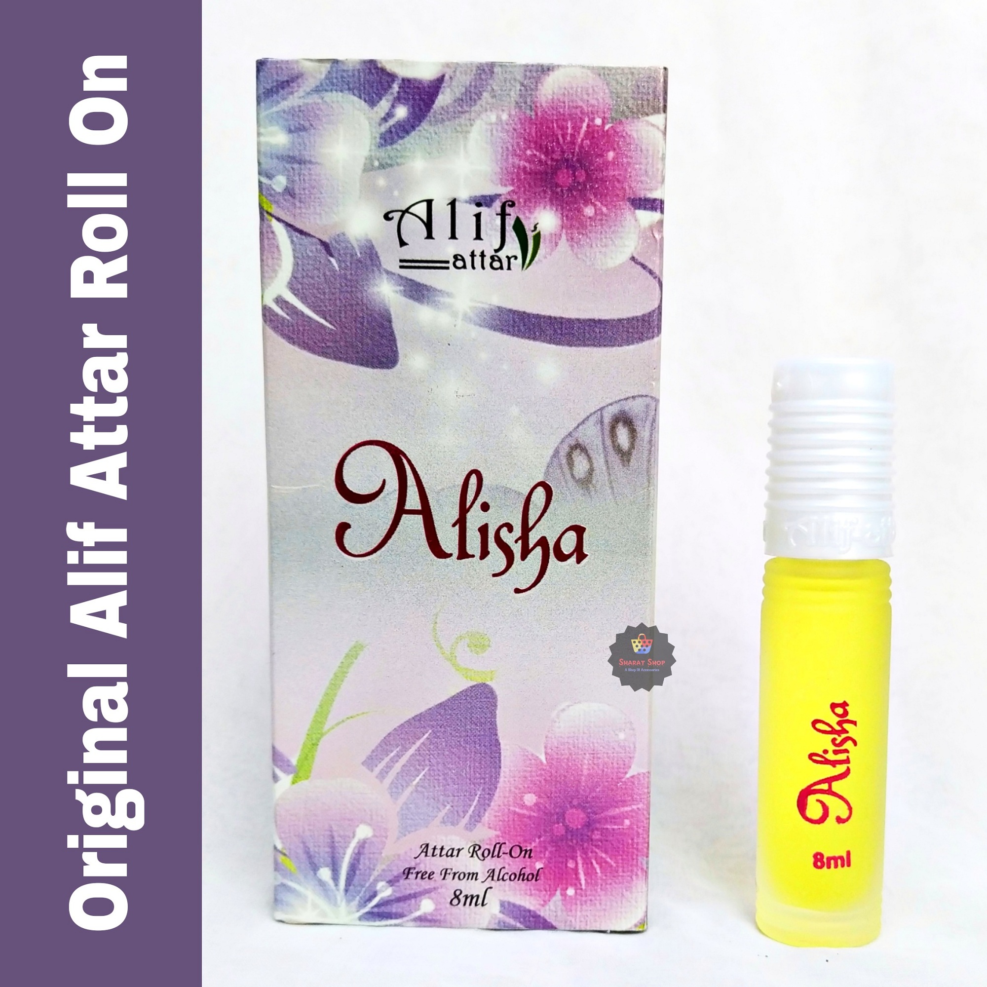 Picture of Alif Alisha Attar Long Lasting Roll On Ator Non Alcoholic Perfume (Halal) - 8ml Picture of Alif Alisha Attar Long Lasting Roll On Ator Non Alcoholic Perfume (Halal) - 8ml