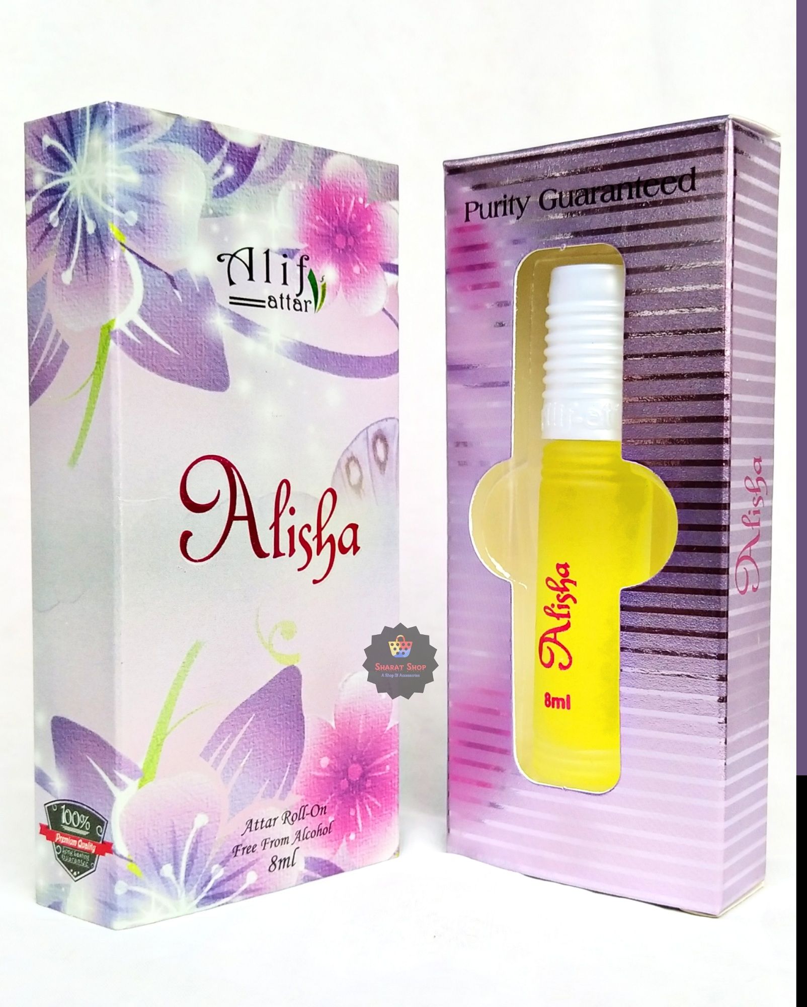 Picture of Alif Alisha Attar Long Lasting Roll On Ator Non Alcoholic Perfume (Halal) - 8ml Picture of Alif Alisha Attar Long Lasting Roll On Ator Non Alcoholic Perfume (Halal) - 8ml