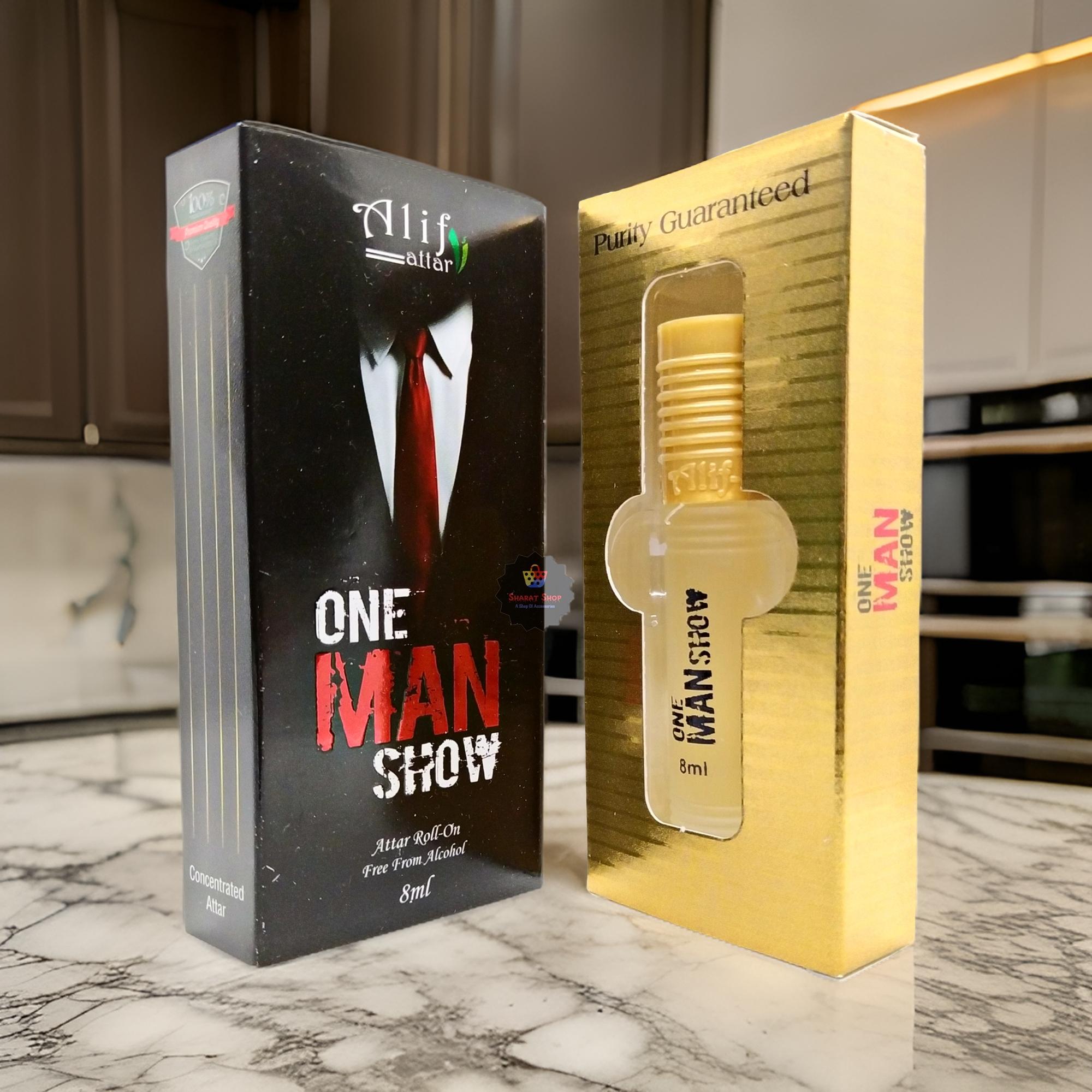 Picture of One Man Show By Alif Attar Long Lasting Roll On Non Alcoholic Perfume (Halal) - 8ml Picture of One Man Show By Alif Attar Long Lasting Roll On Non Alcoholic Perfume (Halal) - 8ml