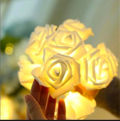 Picture of Rose fairy light - 20pcs golden Led rose light Picture of Rose fairy light - 20pcs golden Led rose light