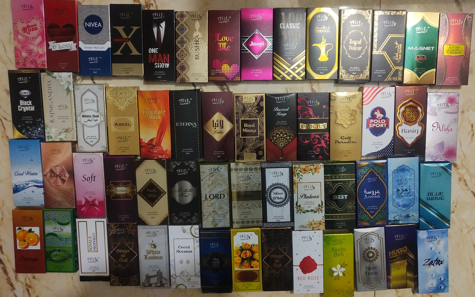 Picture of Alif Attar - All  Fragrance Collection 8ml Picture of Alif Attar - All  Fragrance Collection 8ml