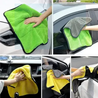 Picture of 30X40 cm Car Bike Wash Double Layer Ultra Soft Scratch Proof Microfiber Towel Picture of 30X40 cm Car Bike Wash Double Layer Ultra Soft Scratch Proof Microfiber Towel