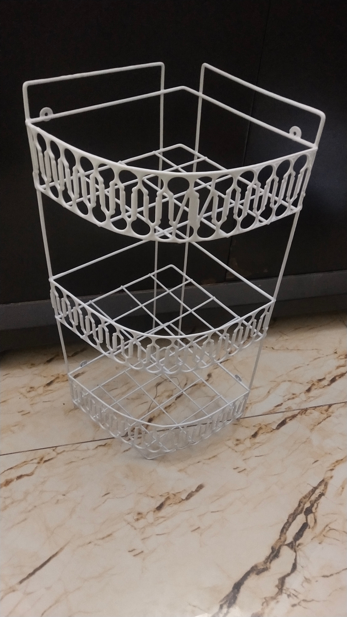 Picture of 3 Steps Hanging Corner Storage Rack Organizer Kitchen Rack Furniture Space Savers - Maximize Space With This 3-Step Hanging Corner Storage Rack Picture of 3 Steps Hanging Corner Storage Rack Organizer Kitchen Rack Furniture Space Savers - Maximize Space With This 3-Step Hanging Corner Storage Rack