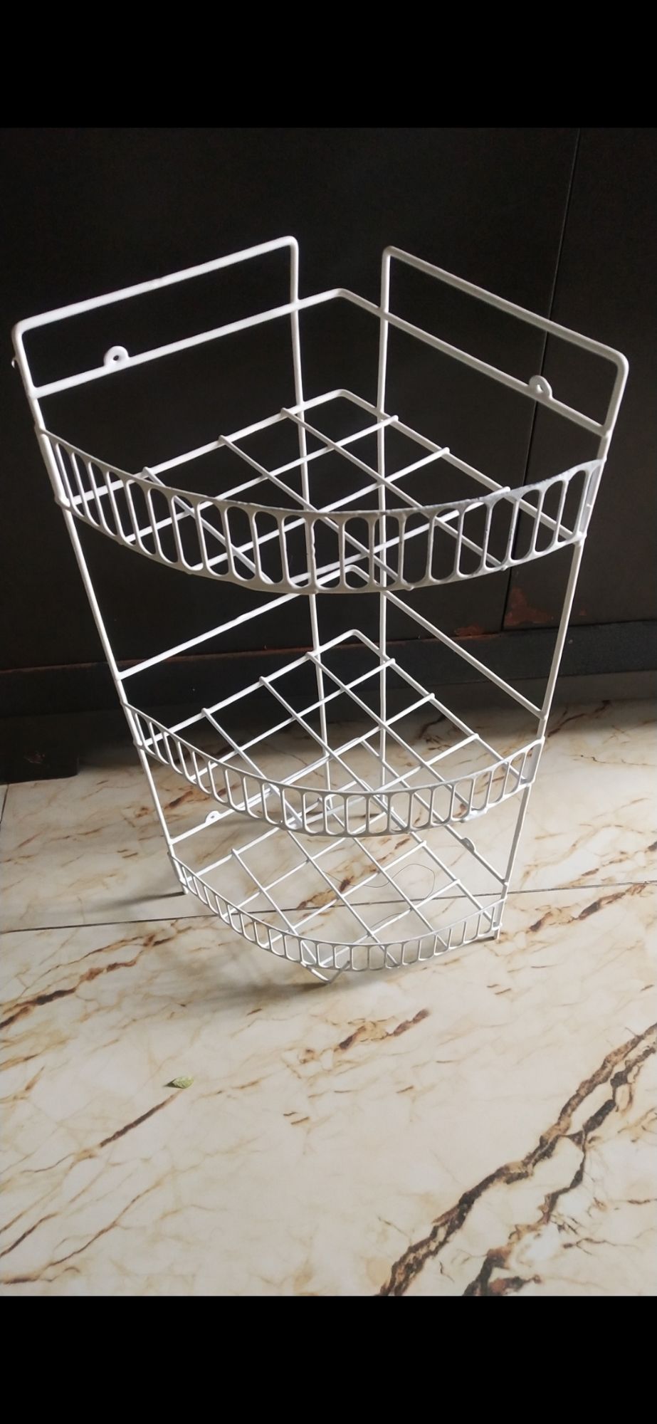 Picture of 3 Steps Hanging Corner Storage Rack Organizer Kitchen Rack Furniture Space Savers - Maximize Space With This 3-Step Hanging Corner Storage Rack Picture of 3 Steps Hanging Corner Storage Rack Organizer Kitchen Rack Furniture Space Savers - Maximize Space With This 3-Step Hanging Corner Storage Rack