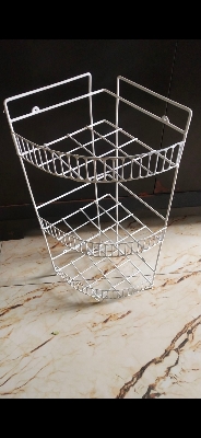 Picture of 3 Steps Hanging Corner Storage Rack Organizer Kitchen Rack Furniture Space Savers - Maximize Space With This 3-Step Hanging Corner Storage Rack Picture of 3 Steps Hanging Corner Storage Rack Organizer Kitchen Rack Furniture Space Savers - Maximize Space With This 3-Step Hanging Corner Storage Rack