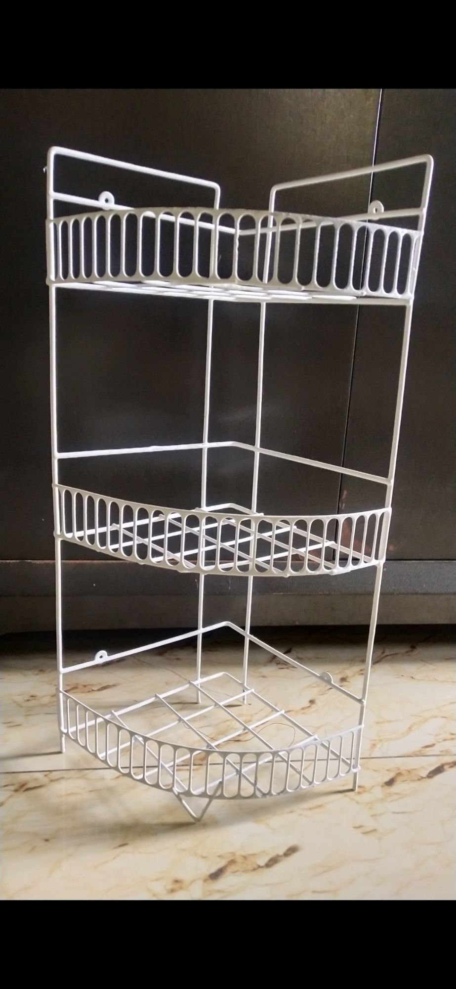 Picture of 3 Steps Hanging Corner Storage Rack Organizer Kitchen Rack Furniture Space Savers - Maximize Space With This 3-Step Hanging Corner Storage Rack Picture of 3 Steps Hanging Corner Storage Rack Organizer Kitchen Rack Furniture Space Savers - Maximize Space With This 3-Step Hanging Corner Storage Rack