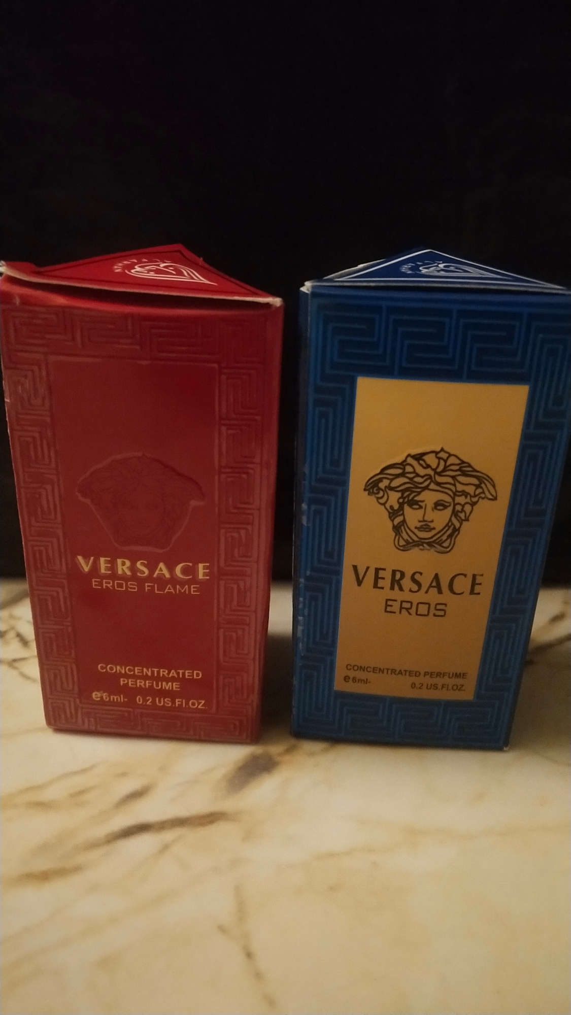Picture of Combo Versace Erose and Versace Erose Flame  by Al Farhan Concentrated Perfume Oil Long Lasting Non-alcoholic Fragrance - 6ml Picture of Combo Versace Erose and Versace Erose Flame  by Al Farhan Concentrated Perfume Oil Long Lasting Non-alcoholic Fragrance - 6ml