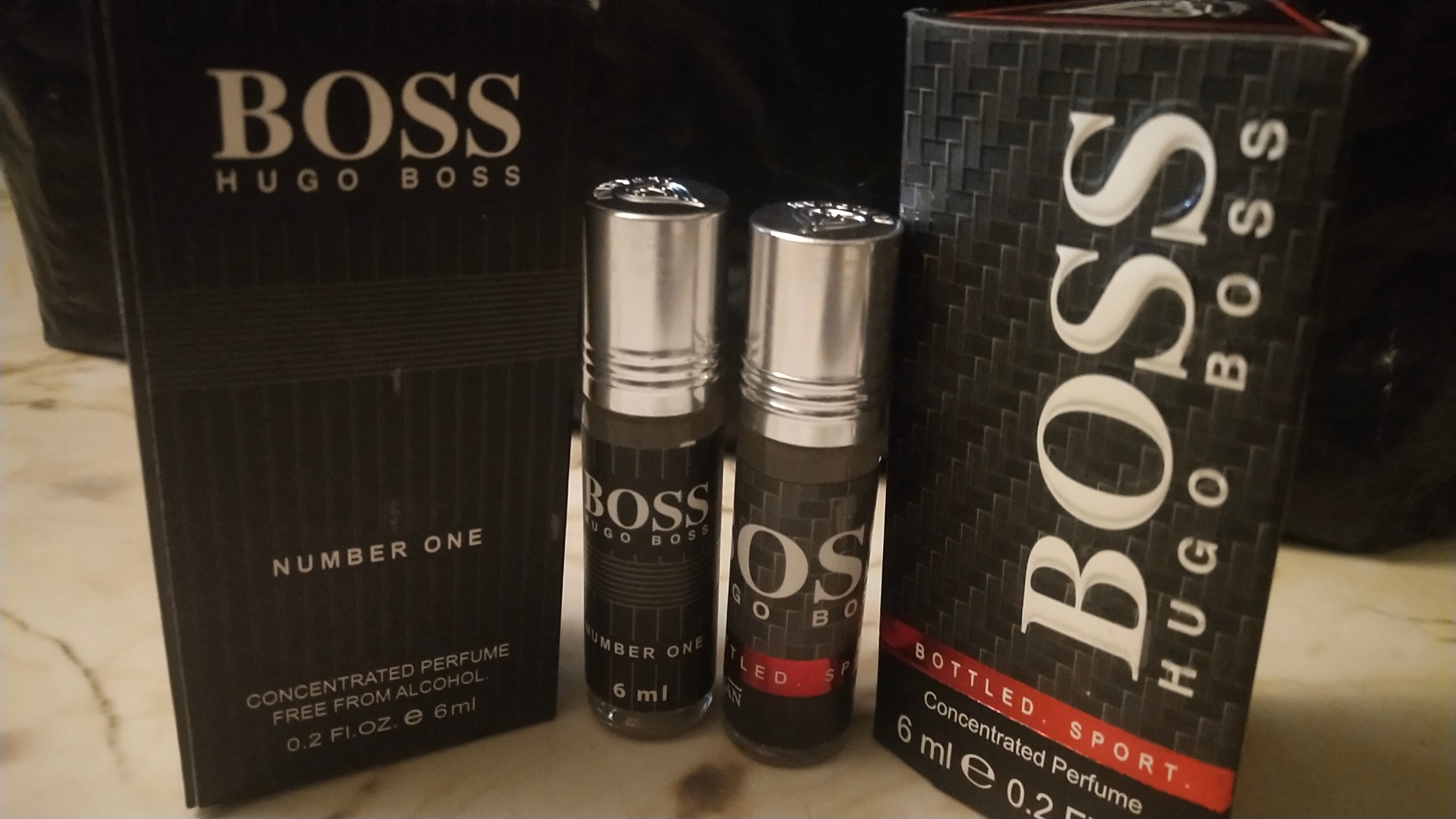 Picture of Combo of Hugo Boss & Hugo Boss Number One by Al Farhan Concentrated Perfume Oil Long Lasting Non-alcoholic Fragrance - 6ml Picture of Combo of Hugo Boss & Hugo Boss Number One by Al Farhan Concentrated Perfume Oil Long Lasting Non-alcoholic Fragrance - 6ml