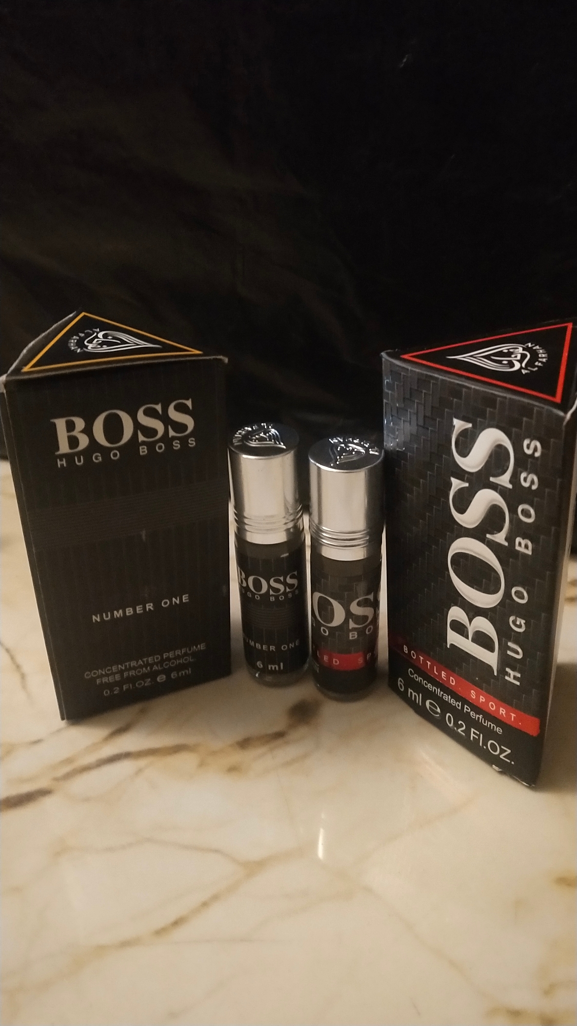 Picture of Combo of Hugo Boss & Hugo Boss Number One by Al Farhan Concentrated Perfume Oil Long Lasting Non-alcoholic Fragrance - 6ml Picture of Combo of Hugo Boss & Hugo Boss Number One by Al Farhan Concentrated Perfume Oil Long Lasting Non-alcoholic Fragrance - 6ml
