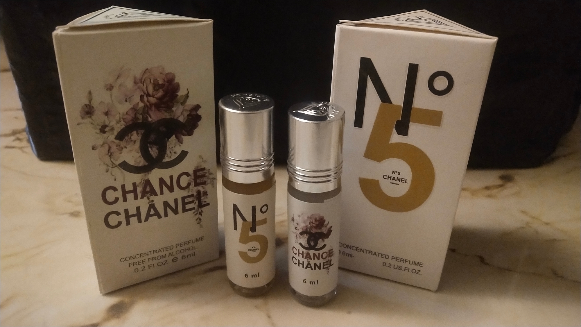 Picture of Combo CHANNEL CHANCE and Channel N°5 For Women By Al Farhan Concentrated Perfume Oil Long Lasting Fragrance - 6ml Picture of Combo CHANNEL CHANCE and Channel N°5 For Women By Al Farhan Concentrated Perfume Oil Long Lasting Fragrance - 6ml