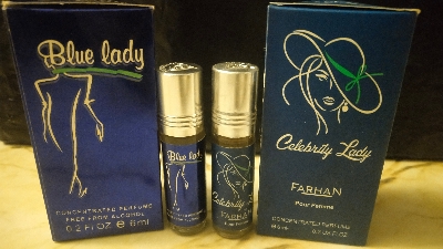 Picture of Combo of Celebrity Lady & Blue Lady by Al Farhan Concentrated Perfume Oil Long Lasting Non-alcoholic Fragrance - 6ml+6ml Picture of Combo of Celebrity Lady & Blue Lady by Al Farhan Concentrated Perfume Oil Long Lasting Non-alcoholic Fragrance - 6ml+6ml