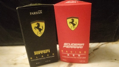 Picture of Combo of Ferrari Black & Scuderia Ferrari Red by Al Farhan Concentrated Perfume Oil Long Lasting Non-alcoholic Fragrance - 6ml+6ml Picture of Combo of Ferrari Black & Scuderia Ferrari Red by Al Farhan Concentrated Perfume Oil Long Lasting Non-alcoholic Fragrance - 6ml+6ml