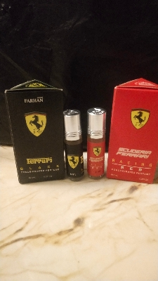 Picture of Combo of Ferrari Black & Scuderia Ferrari Red by Al Farhan Concentrated Perfume Oil Long Lasting Non-alcoholic Fragrance - 6ml+6ml Picture of Combo of Ferrari Black & Scuderia Ferrari Red by Al Farhan Concentrated Perfume Oil Long Lasting Non-alcoholic Fragrance - 6ml+6ml