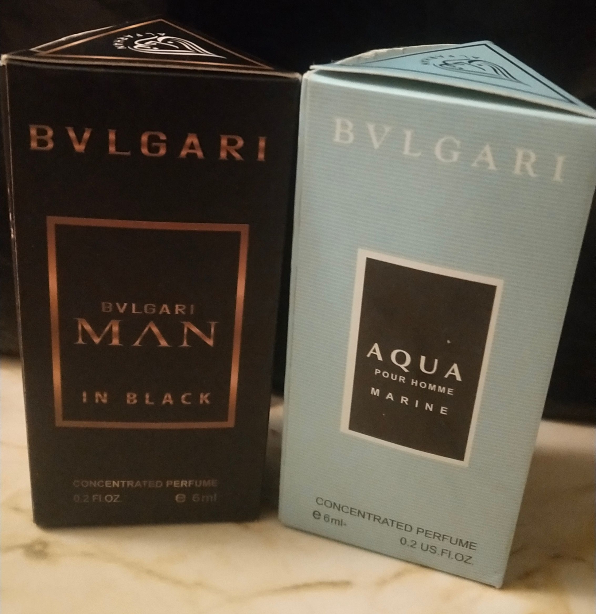 Picture of Combo of Bvlgari Man In Black & Bvlgari Aqua Pour Hommr Marine  By Al Farhan Concentrated Perfume Oil Long Lasting Fragrance - 6ml+6ml Picture of Combo of Bvlgari Man In Black & Bvlgari Aqua Pour Hommr Marine  By Al Farhan Concentrated Perfume Oil Long Lasting Fragrance - 6ml+6ml