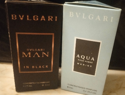 Picture of Combo of Bvlgari Man In Black & Bvlgari Aqua Pour Hommr Marine  By Al Farhan Concentrated Perfume Oil Long Lasting Fragrance - 6ml+6ml Picture of Combo of Bvlgari Man In Black & Bvlgari Aqua Pour Hommr Marine  By Al Farhan Concentrated Perfume Oil Long Lasting Fragrance - 6ml+6ml