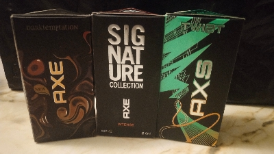 Picture of Combo of A.X.E Signature,  A.X.E Twist &  A.X.E Dark Temptation  By Al Farhan Concentrated Perfume Oil Long Lasting Fragrance - 6ml+6ml+6ml Picture of Combo of A.X.E Signature,  A.X.E Twist &  A.X.E Dark Temptation  By Al Farhan Concentrated Perfume Oil Long Lasting Fragrance - 6ml+6ml+6ml