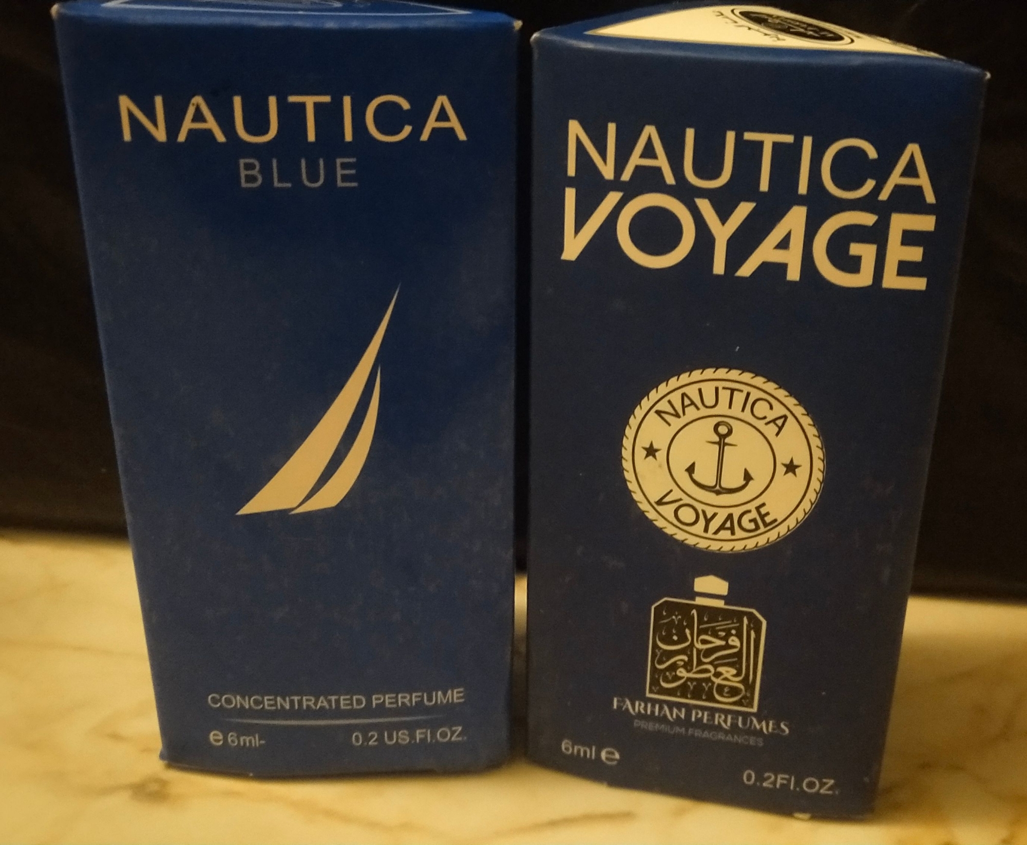 Picture of Combo of Nautica Voyage & Noautica Blue By Al Farhan Concentrated Perfume Oil Long Lasting Fragrance - 6ml+6ml Picture of Combo of Nautica Voyage & Noautica Blue By Al Farhan Concentrated Perfume Oil Long Lasting Fragrance - 6ml+6ml
