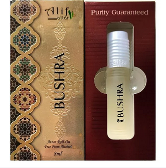 Picture of BUSHRA attar by Alif  8 ml roll on long lasting fragrance Picture of BUSHRA attar by Alif  8 ml roll on long lasting fragrance