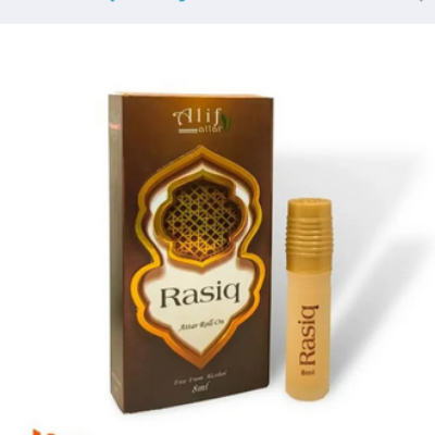 Picture of Rasiq By Alif Attar Long Lasting Roll On Non Alcoholic Perfume (Halal) - 8ml Picture of Rasiq By Alif Attar Long Lasting Roll On Non Alcoholic Perfume (Halal) - 8ml