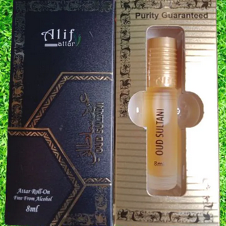 Picture of Oud Sultani Alif Attar Long Lasting Roll On Non Alcoholic Perfume 8 ml Picture of Oud Sultani Alif Attar Long Lasting Roll On Non Alcoholic Perfume 8 ml