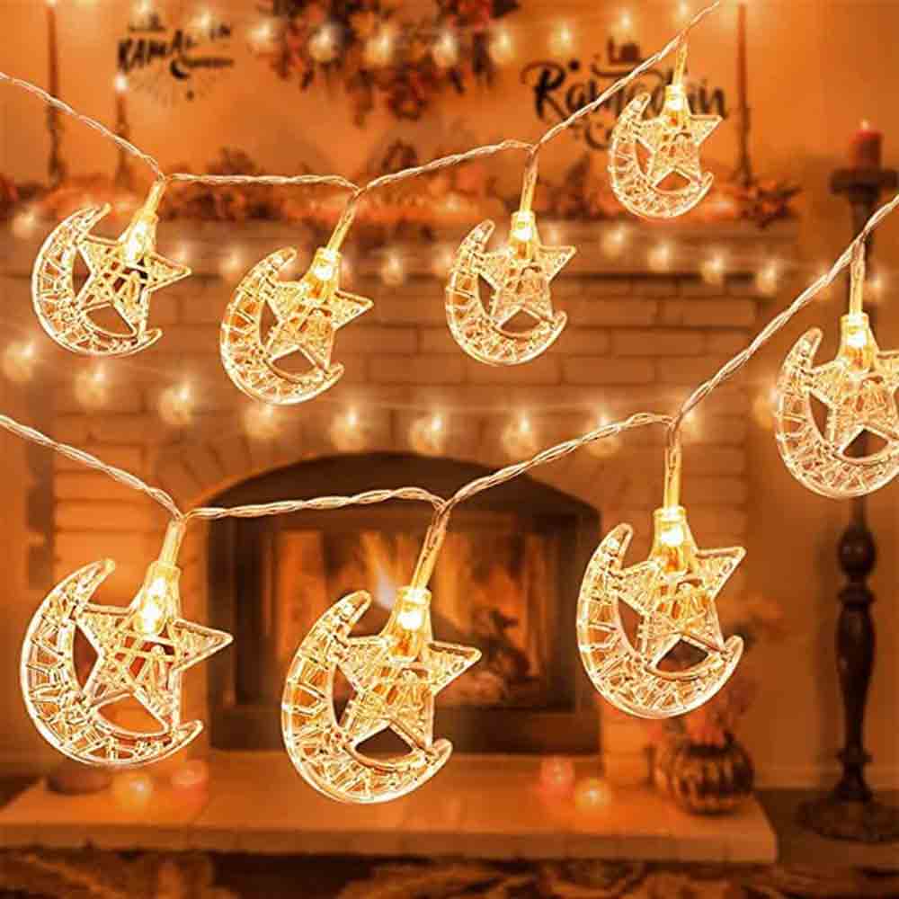 Picture of moon star 20pc led string fairy light- 12ft Picture of moon star 20pc led string fairy light- 12ft